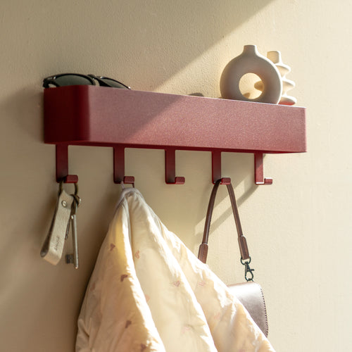 Spinder Design kapstok Dax Play 5 - Burgundy - 5 haken