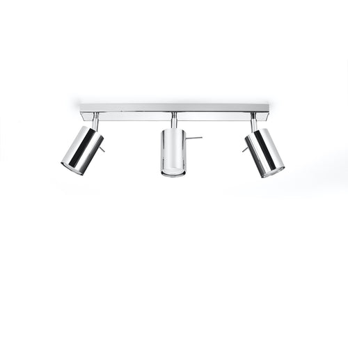 Sollux Lighting Plafondlamp RING 3 chroom - 45x6x16cm