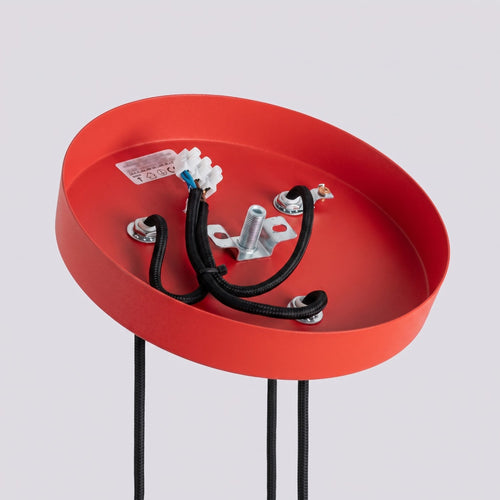 Sollux Lighting Hanglamp KARBON 3P rood - 19,5x19,5x108cm