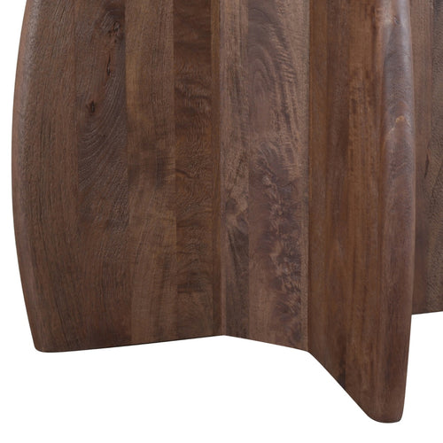 DÉJA Living Eettafel Iris - Rond Donkerbruin Hout - 130x130x76cm