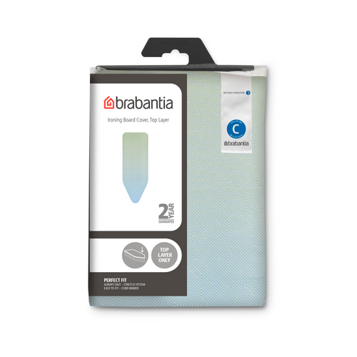 Brabantia Strijkplankhoes C, 124x45 cm, 2mm schuim - Soothing Sea