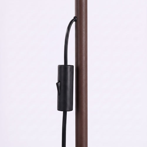 Sollux Lighting Vloerlamp RAYO 1 bruin - 30x30x160cm