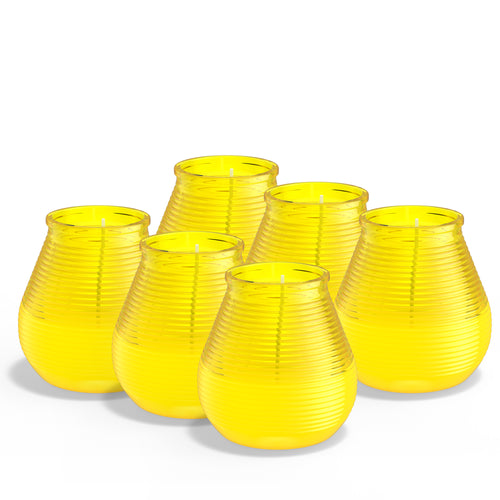 Bolsius buitenkaars True Citronella - 6 stuks - geel - vtwonen shop