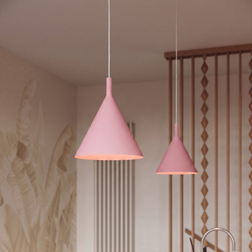 Sollux Lighting Hanglamp NOX 25 roze - 24,5x24,5x140cm