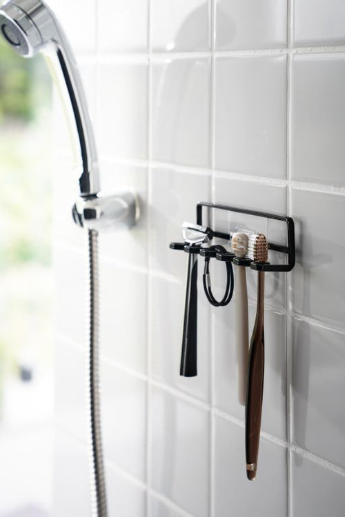 Yamazaki Zelfklevende Tandenborstelhouder - Tower - Zwart - vtwonen shop