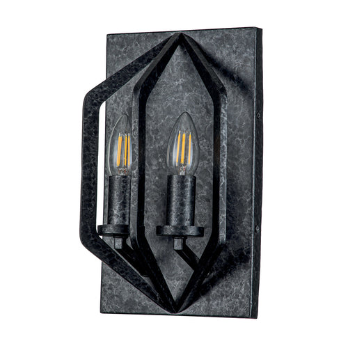 Elstead Quoizel Vanguard Wandlamp Oud Zwart