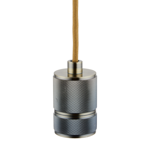 Lighto | Pendel Brons | Inclusief Lichtbron Helder | Classic | 1.5m Snoer | Met Plafondkap