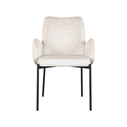 LABEL51 Eetkamerstoel Joni - Crème - Zithoogte 49cm - Set van 2 - vtwonen shop