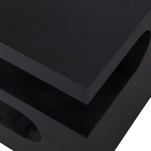 WOOOD bijzettafel Toma - Mangohout - Zwart - 50x40x40 - vtwonen shop