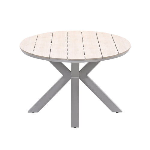 Edison tafel ovaal - 220x115 cm -taupe -light teak Vironwood - vtwonen shop