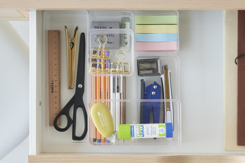 Yamazaki Stapelbare Lade Organizer - diep | smal - Tower - Wit