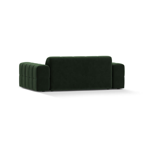 Cosmopolitan Design - Bank Chicago 2-zits, flueel flessengroen - 102x178x78cm