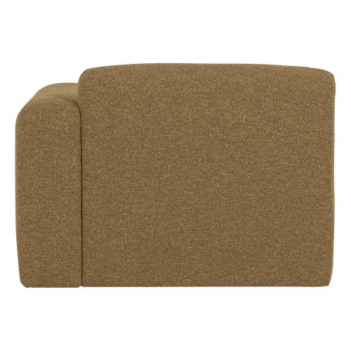 WOOOD 1-zits bank arm rechts Mojo Base - Bouclé - Geel/Bruin - 74x105x97