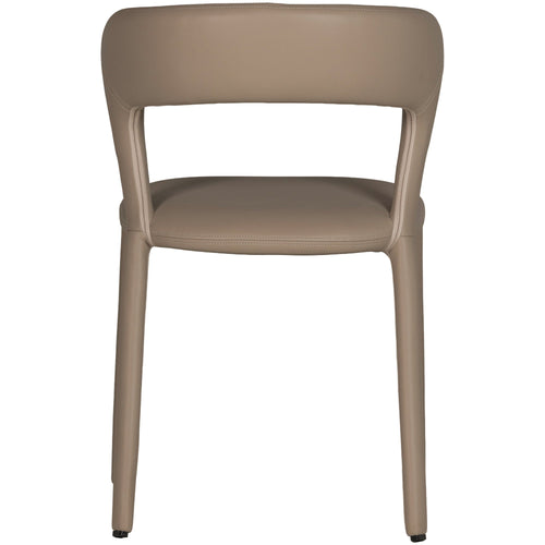 WOOOD eetkamerstoelen Noble - Leerlook - Zand - Set van 2
