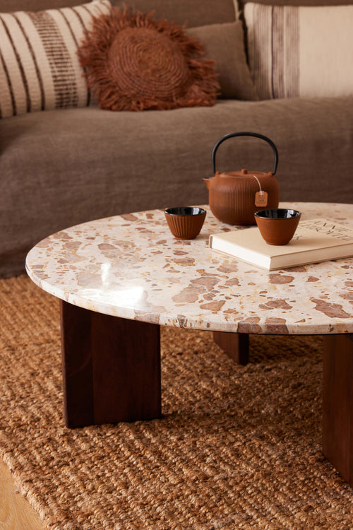 J-Line theepot - metaal - bruin - 2 stuks - vtwonen shop