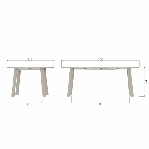 WOOOD uitschuifbare eettafel rond 120Ø cm Janne - Eiken - Dakargrau - vtwonen shop