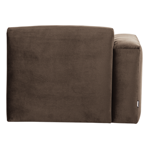 WOOOD 1-zits bank arm links Mojo Base - Velvet - Bruin - 74x105x97
