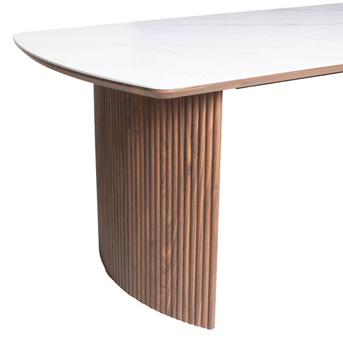 DÉJA Living Eettafel Chela - Rechthoek Walnoot Keramisch - 200x90x75cm
