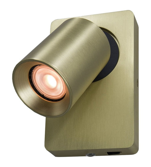 Artdelight wandlamp Megano - 1 lichts - 12  x 16   cm - mat goud - vtwonen shop