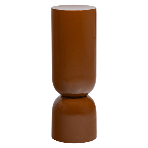 WOOOD pot hoog Toval - Metaal - Hoogglans Honinggeel - 95x32x32