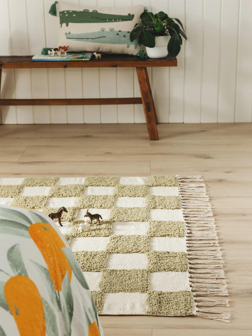 benuta kindervloerkleed Caro - groen - 160x230 cm