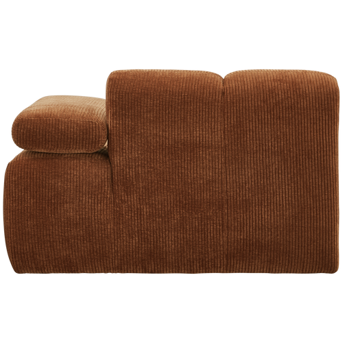 WOOOD 1-zits bank met arm rechts Mojo - Ribstof - Roest Bruin - vtwonen shop