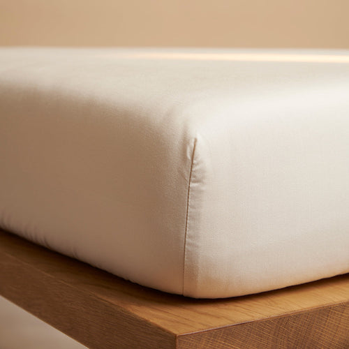 Coco & Cici - Tencel Twill Hoeslaken 70 x 145 cm - 1 Persoons Beddengoed - Kinderbeddengoed - Lyocell - Hypoallergeen & Extra Zacht - Beige