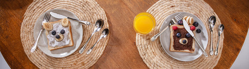 Zilverstad - Kindercouvert Ruimte - 4 delig - RVS - vtwonen shop