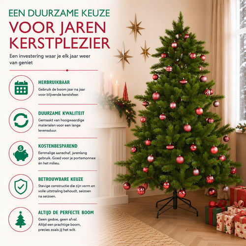 Triumph Tree Wyoming Kerstboom - Kerstversiering voor Binnen met 739 Takken - Kunstboom van PVC-Naalden met Volle Uitstraling - Serie Wyoming - 185 x