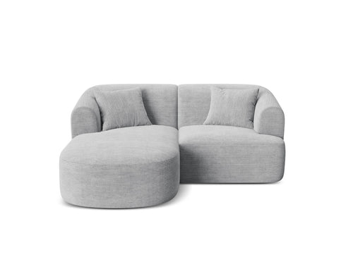 Cosmopolitan Design Modulaire hoekbank links Campi 3-zits, ribfluwelen geld - 156x180x70cm