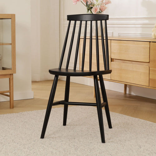 Fameg Filou Houten Spijlenstoel Zwart - vtwonen shop