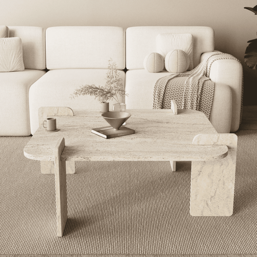 Calicosy - NOMA Salontafel - Naturel - 90x90x35 cm