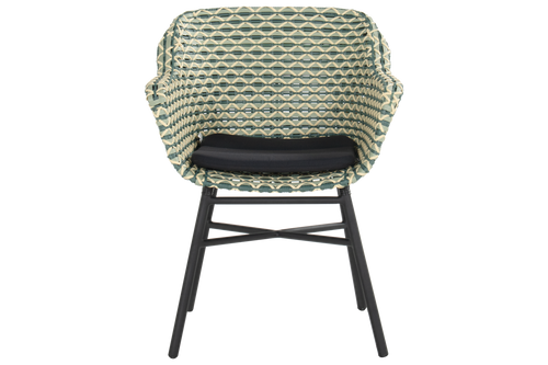 Hartman Tuinstoel Delphine - Groen Wicker - Zithoogte 43cm - vtwonen shop
