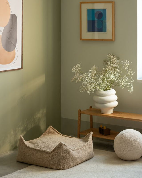 Wigiwama Vierkante Poef - Bruin - vtwonen shop