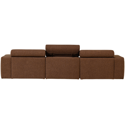 WOOOD chaise longue bank rechts Novi - Polyester - Mokka - vtwonen shop