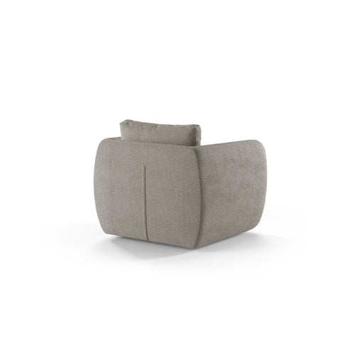 Cosmopolitan Design - Fauteuil Nimes boucle grijs - 87x95.5x80cm