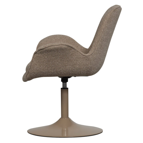 WOOOD eetkamerstoelen Marten - Polyester - Zand - Set van 6