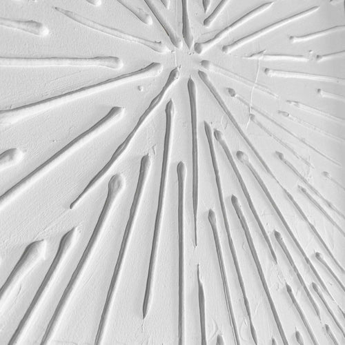 Reinders Beams White schilderij 3d art -  wit - woonkamer - 70x50cm