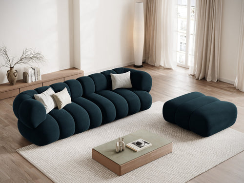 Cosmopolitan Design Poef Koge flueel diepe olie - 95x95x40cm