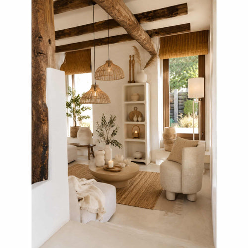 Light & Living vloerlamp Shiva - wit - 30x15x141cm