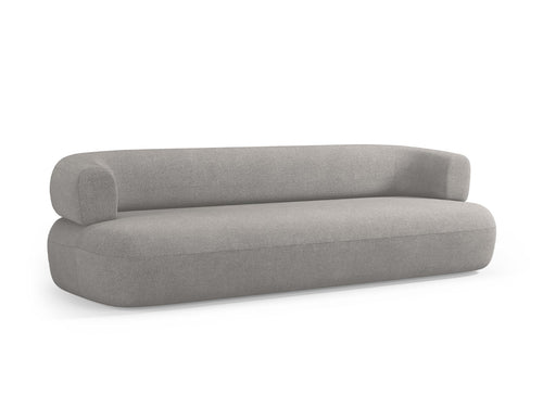 Micadoni - Bank "Jenny" 4 zitplaatsen, boucle, lichtgrijs - 90x226x73cm
