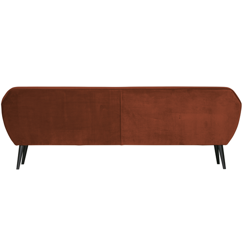 WOOOD 3-zits bank Rocco - Velvet - Roest - 75x230x82 - vtwonen shop