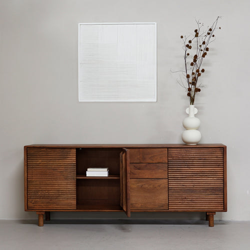 Giga Meubel Dressoir Carlien - Mangohout - Naturel - 200cm - vtwonen shop