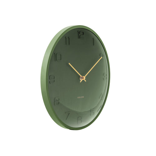 Karlsson wandklok Fuerte Dome - groen - Ø30.5cm - vtwonen shop