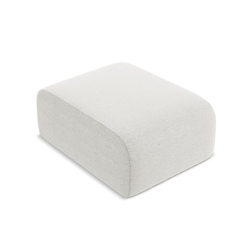 LaMiaSofa Poef Cervo - bouclé - wit - 72x94x42