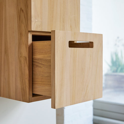 Tikamoon Massief teakhouten kolomkast - Naturel - vtwonen shop