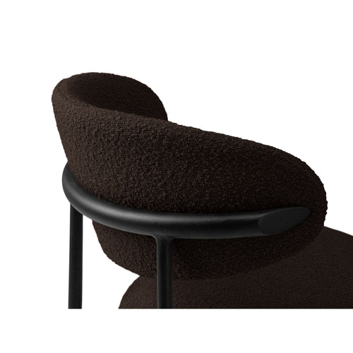 Set van 2 stoelen met gesp Nina boucle bruin - 52x55x78cm