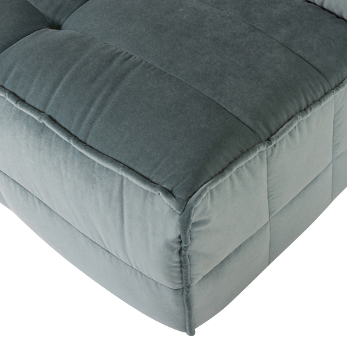 vtwonen 1-zits element Cluster - Velvet - Turquoise Blauw - 82x105x92 - vtwonen shop