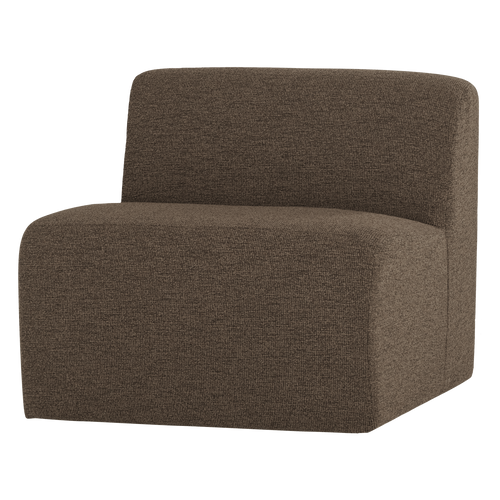 WOOOD 1-zits bank Mojo Base - Bouclé - Bruin Melange - 74x84x97