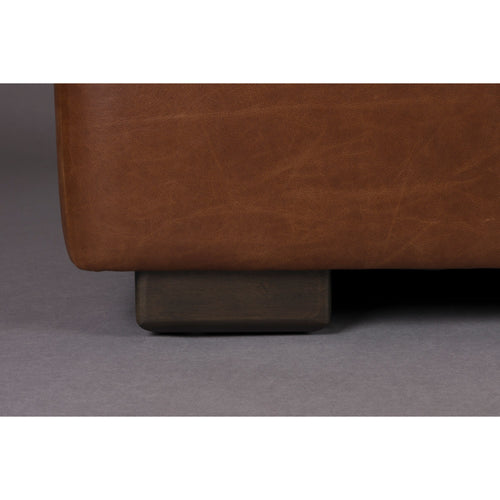 Dutchbone Douglas 3-zitsbank Leer Chocolade Bruin - vtwonen shop